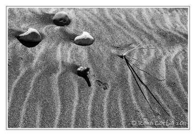 Sur la plage d'Aguanish