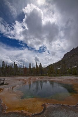 Storm Brewing over Emerald Spring