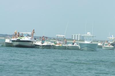 A Typical Weekend at Masonboro Inlet