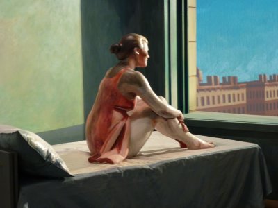 Recreacin de Sol de Maana (1952) - Edward Hopper