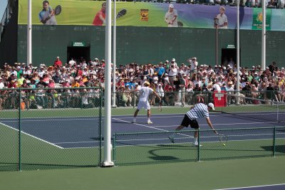 Federer practice