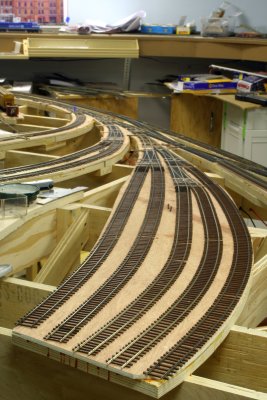 Another view of completed West Yard trackage.