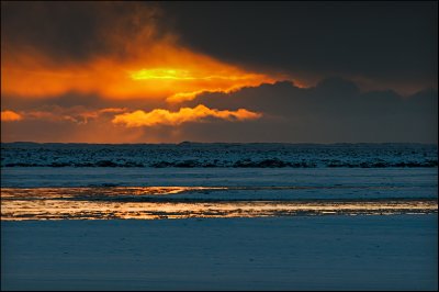 Lever de soleil vers le Laufskalavarda