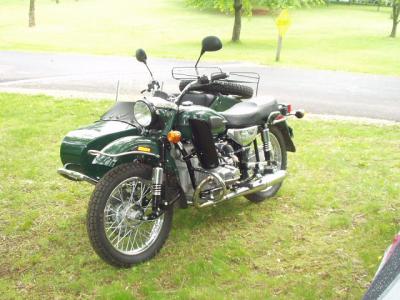 A new Ural Patrol, with driven s/c wheel. The motorcycle equivalent of an SUV