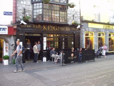 Our first pub, The King's Head, Galway