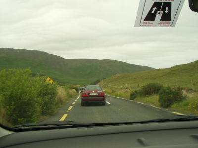 The road from Leenane to Croagh Patrick.  Not very wide.