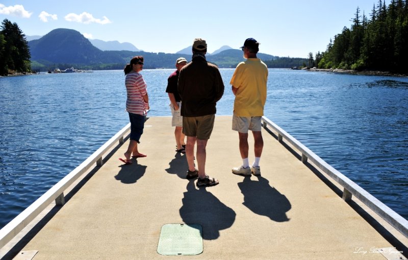 Susie, Eric, Sat, John, Dent Island Lodge, Desolation Sound, Canada  