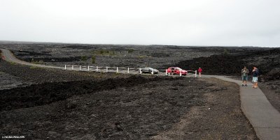 view point in lava field