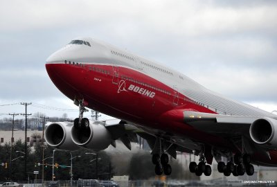 full thrusts on Boeing 747-8