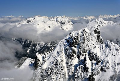 Mt Baring Gunn Peak Three Fingers and Mt Baker