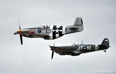 Spitfire and Mustang at SeaFair 2011
