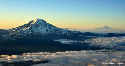 Mt Rainier and Mt Adams