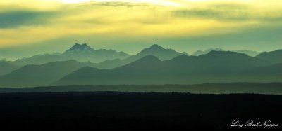 Layers of  Olympic Mountains