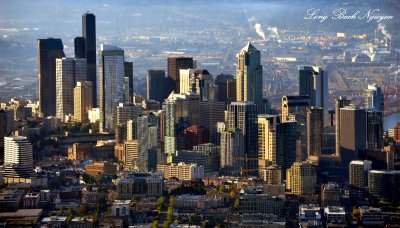 Downtown Seattle in morning light