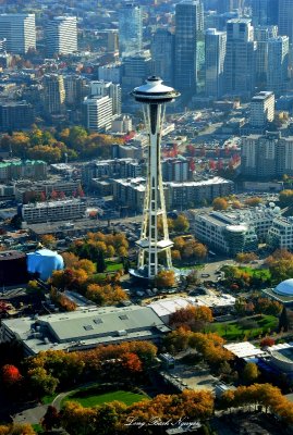 Space Needle in the fall