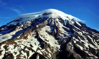 Glaciers on Mt Rainier