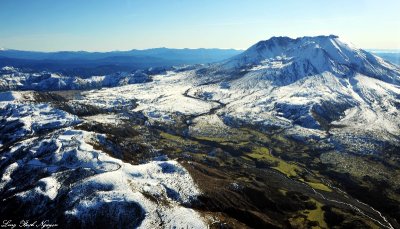 Mt St Helens and blast zone