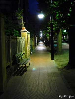 sidewalk along Corso Roma Levanto