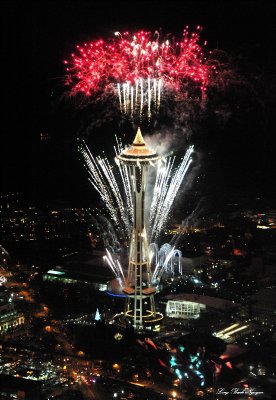 Space Needle New Year 2012