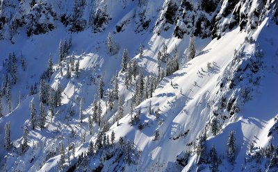 frozen landscape on Mt Persis