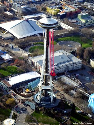 Angry Bird on Space Needle