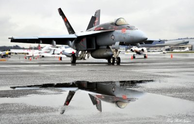 F-18 VFA-147 reflection