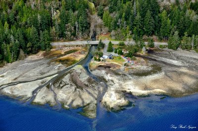 Waketicheh Creek outlet, Hood Canal, Washington