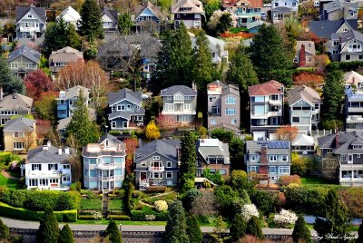 Houses on Queen Anne, Seattle