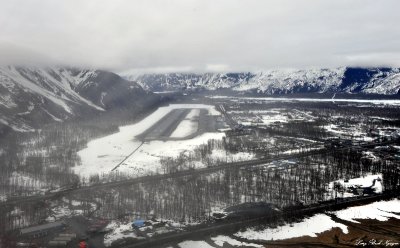 Final approach Valdez Airport, Alaska