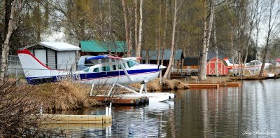 C-206 and C-185, Lake Hood Seaplane Base,Anchorage, Alaska