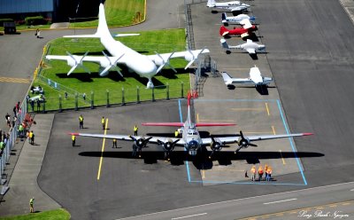 B-17G Aluminum Overcast, B-29, Museum of Flight, Boeing Field, Seattle