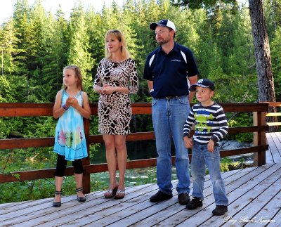 Dent Island Lodge Manager and family  