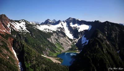 Big Four Mtn, Sperry Peak, Vesper Peak,Little Chief Peak, Copper Lake, Cascade Mountain,Washington 
