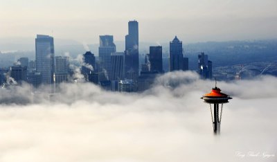 Space Needle,  Seattle Skyline,  Seattle,  Washington  