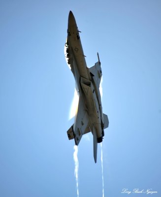 FA-18E Super Hornet, Overhead Break, SeaFair 2012, Boeing Field, Seattle  