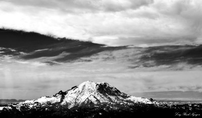 Broken sky over Mount Rainier, National Park, Washington 