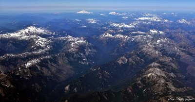 Cascade Mountain Range, Glacier Peak, Mt Baker, Washington 