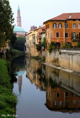 Bacchiglione River and Duomo, Vicenza