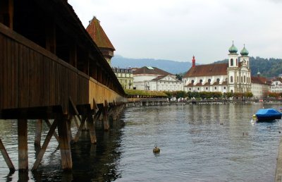 crossing the Reuss river, Luzern