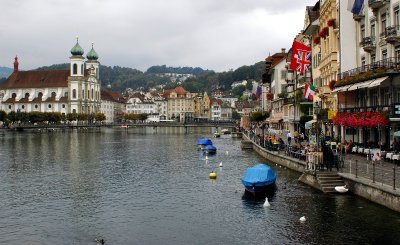 Luzern and Reuss River