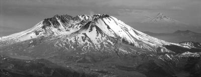 St. Helens and Mt Hood