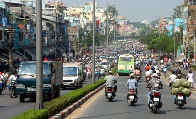 sea of scooters