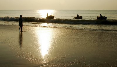 coming ashore