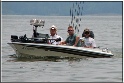 Michael, Joe & Ricky out on the boat.