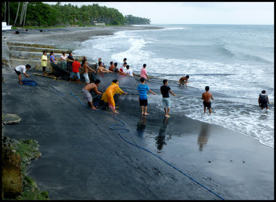 pulling the net