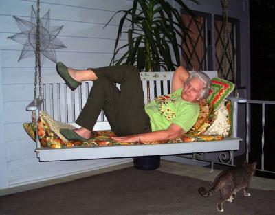 Aunt Ruth on Her Porch Swing 2006