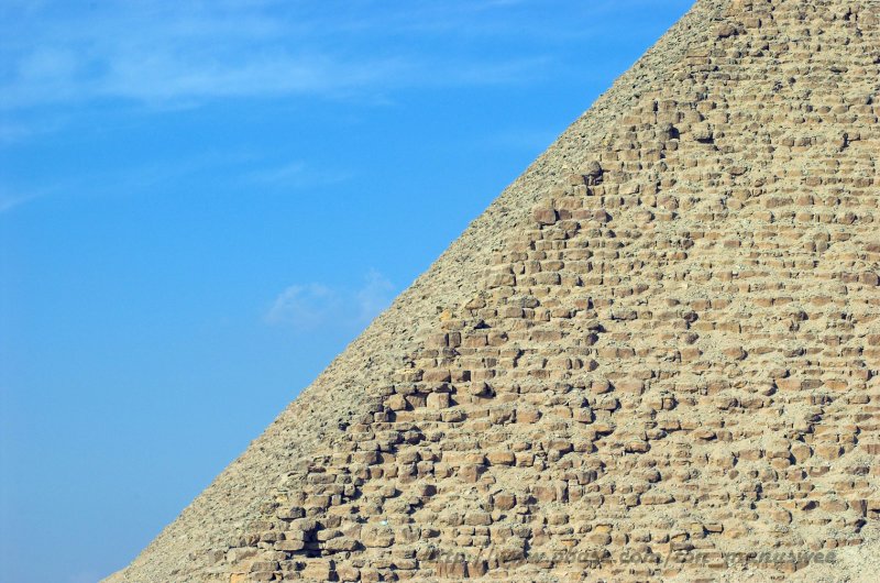 The Red Pyramid was built with a slope of only 43^22'