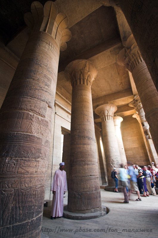 Inside Temple of Isis, Philae