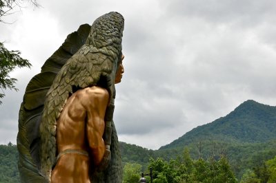 Indian Sculpture, Cherokee, NC