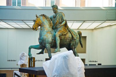 Original statue of Marcus Aurelius